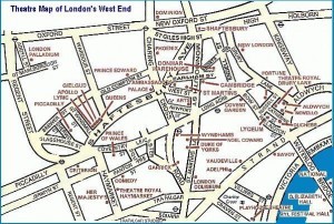 London Theatre Map - Theatres in the West End
