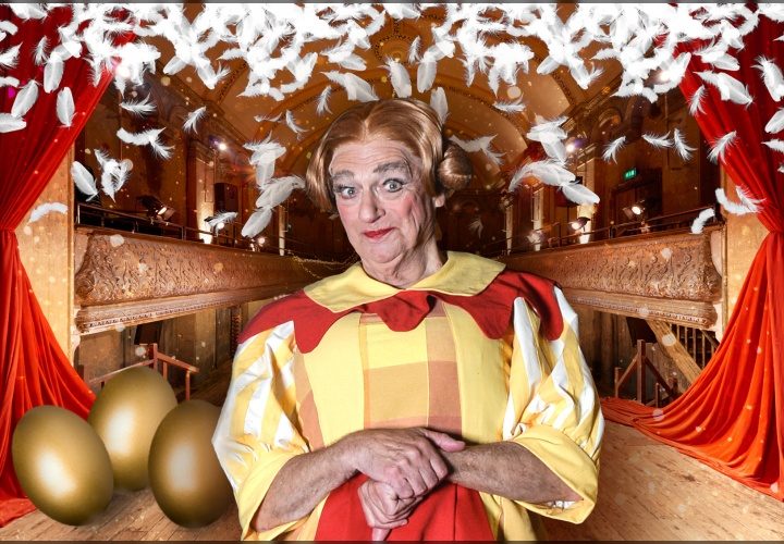 Roy Hudd in Mother Goose at Wilton's Music Hall