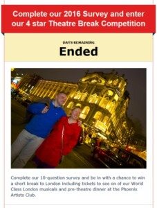 Theatre Survey London Theatre Breaks