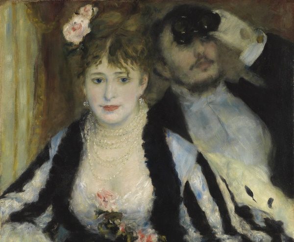 courthold impressionists detail renoir la loge